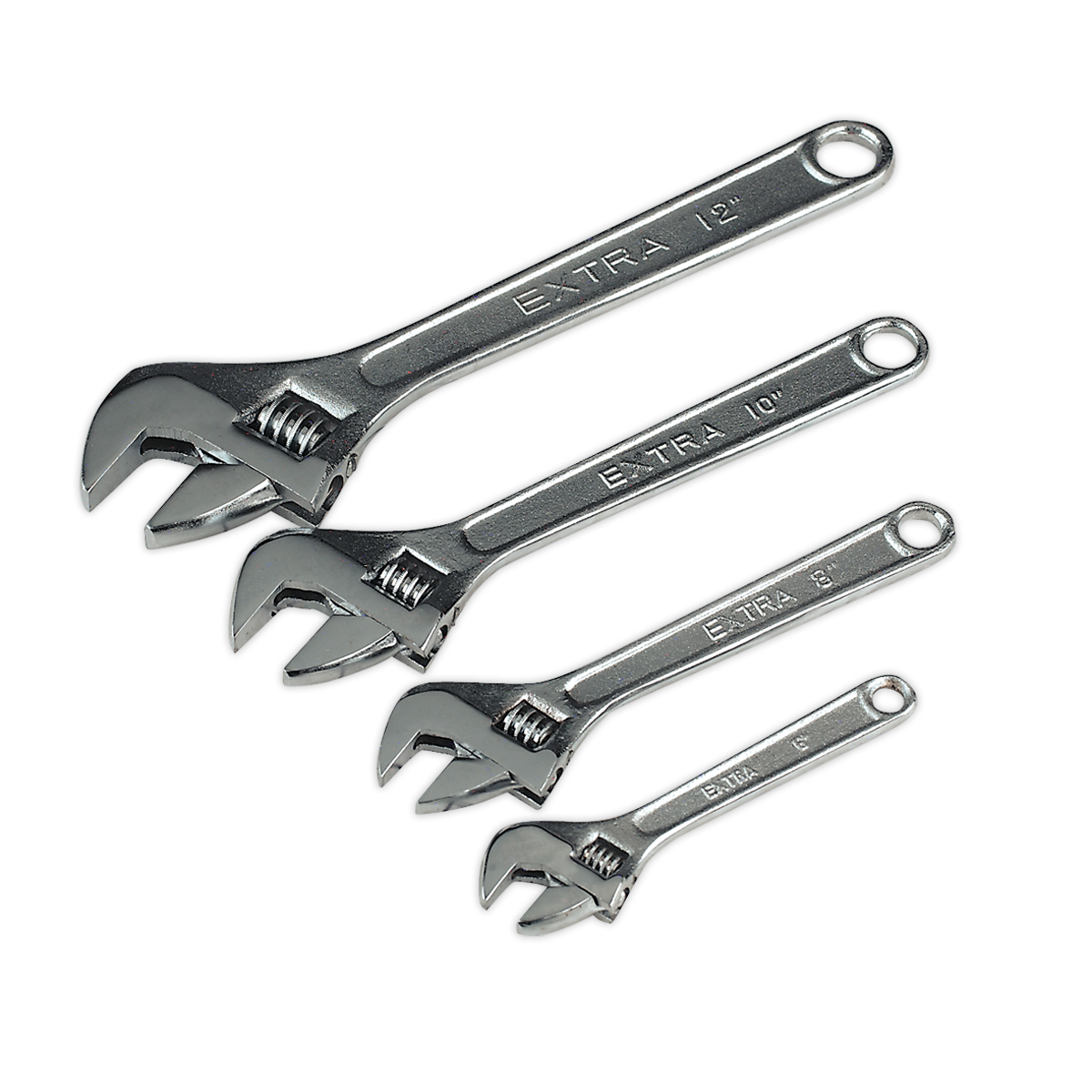 Sealey S0449 Siegen Adjustable Wrench Set 4pc