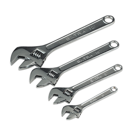 Sealey S0449 Siegen Adjustable Wrench Set 4pc