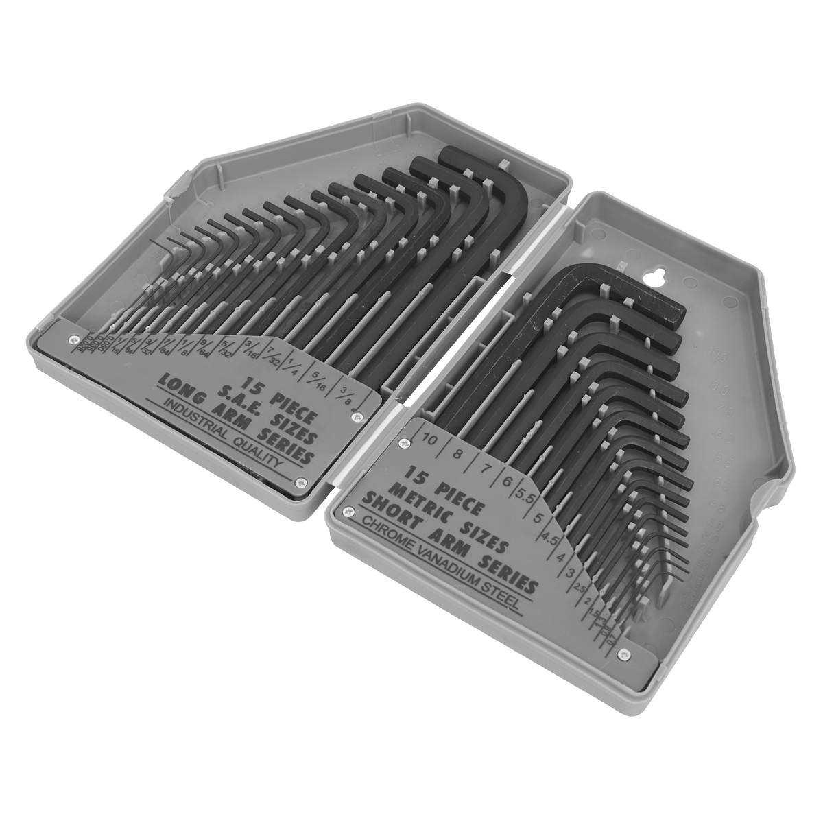 Sealey S0484 Siegen Metric/Imperial Long/Short-Arm Hex Key Set 30pc - additional view 3