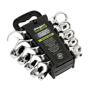 Sealey S0561 Siegen Stubby Combination Spanner Set 10pc
