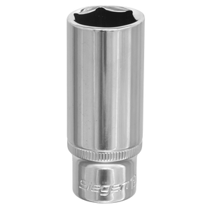 Sealey S0597 Siegen Deep Socket 3/8"Sq Drive 19mm