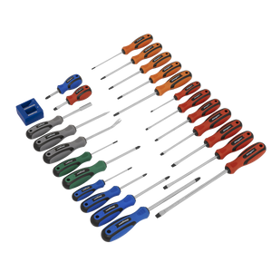 Sealey S0617 Siegen Soft Grip Screwdriver Set 24pc
