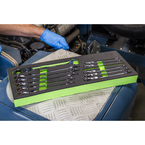 Sealey S0635 Siegen Flexi-Head Combination Ratchet Spanner Set 12pc - additional view 7