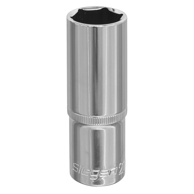 Sealey S0676 Siegen Deep Socket 1/2"Sq Drive 21mm