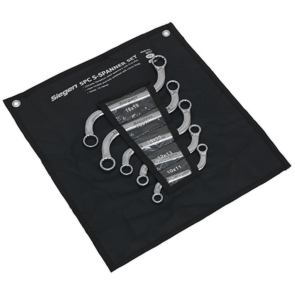 Sealey S0717 Siegen S-Spanner Set 5pc - additional view 5