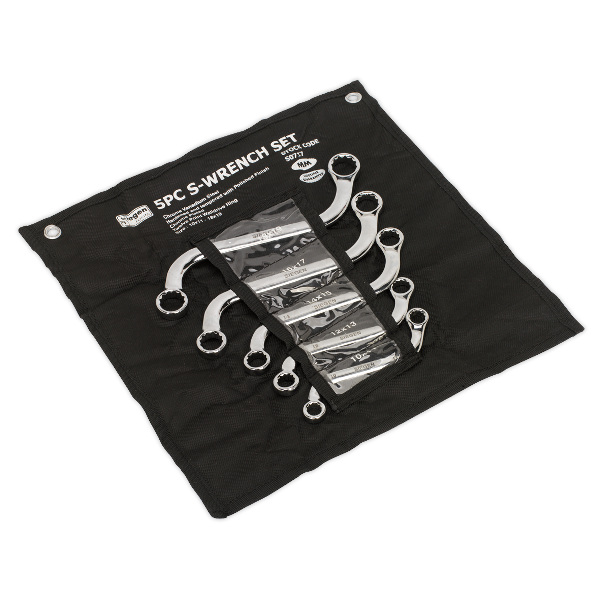 Sealey S0717 Siegen S-Spanner Set 5pc - additional view 4