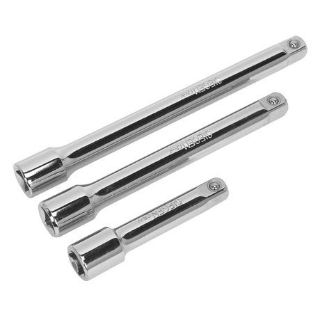 Sealey S0719 Siegen Extension Bar Set 3/8"Sq Drive 3pc