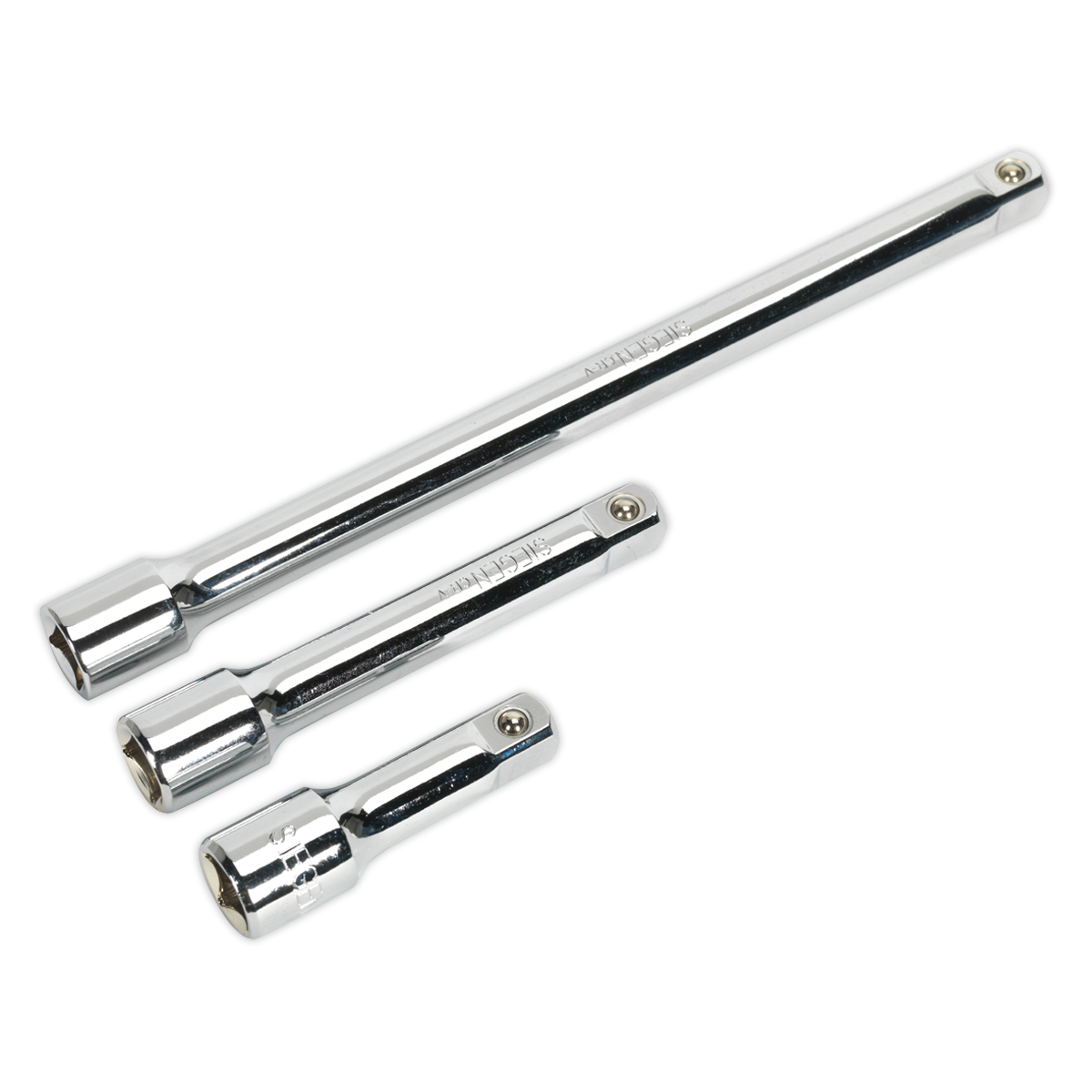 Sealey S0720 Siegen Extension Bar Set 1/2"Sq Drive 3pc