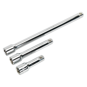 Sealey S0720 Siegen Extension Bar Set 1/2"Sq Drive 3pc