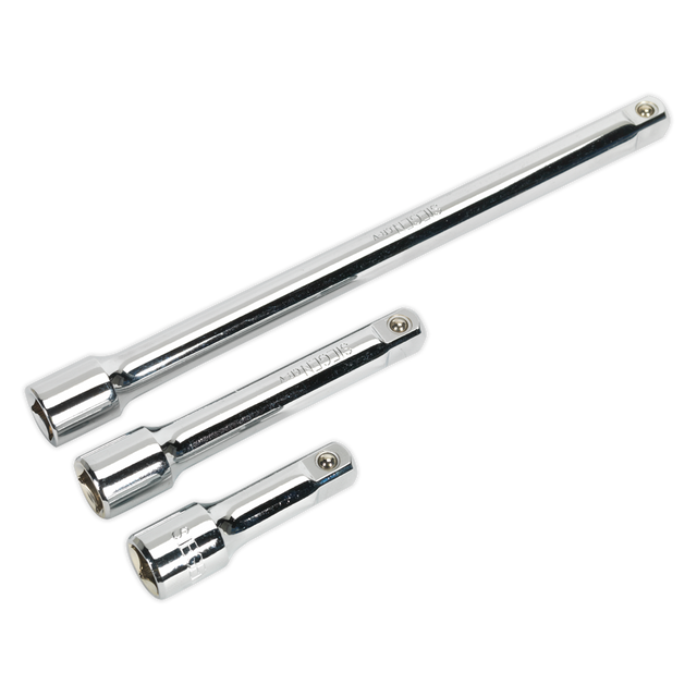 Sealey S0720 Siegen Extension Bar Set 1/2"Sq Drive 3pc