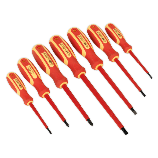 Sealey S0756 Siegen Screwdriver Set 7pc - VDE Approved