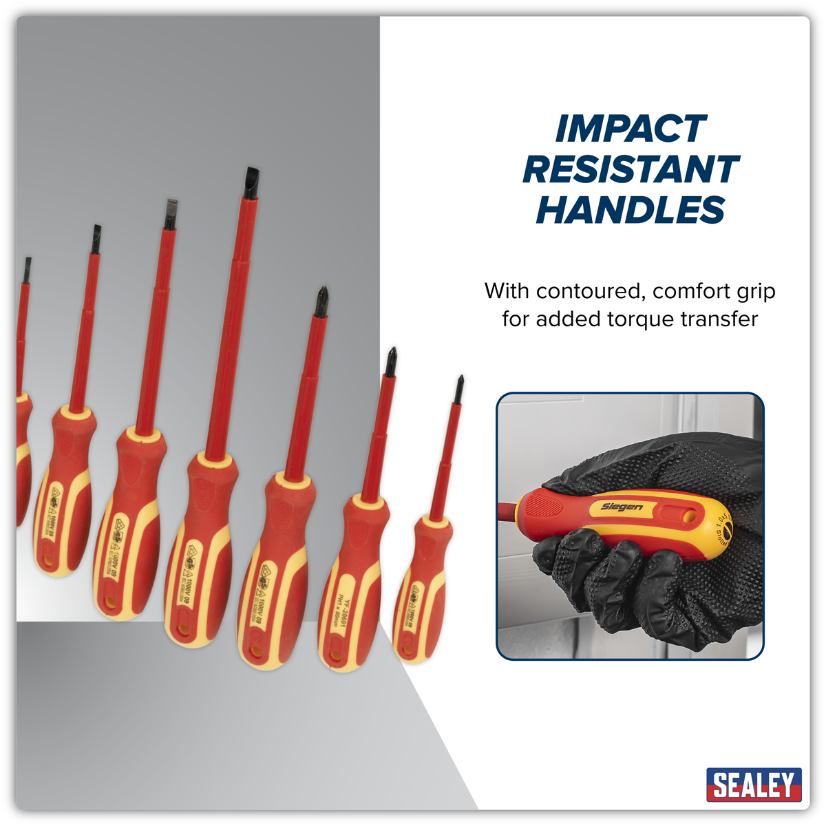 Sealey S0756 Siegen Screwdriver Set 7pc - VDE Approved - additional view 3
