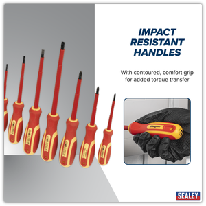 Sealey S0756 Siegen Screwdriver Set 7pc - VDE Approved - additional view 3