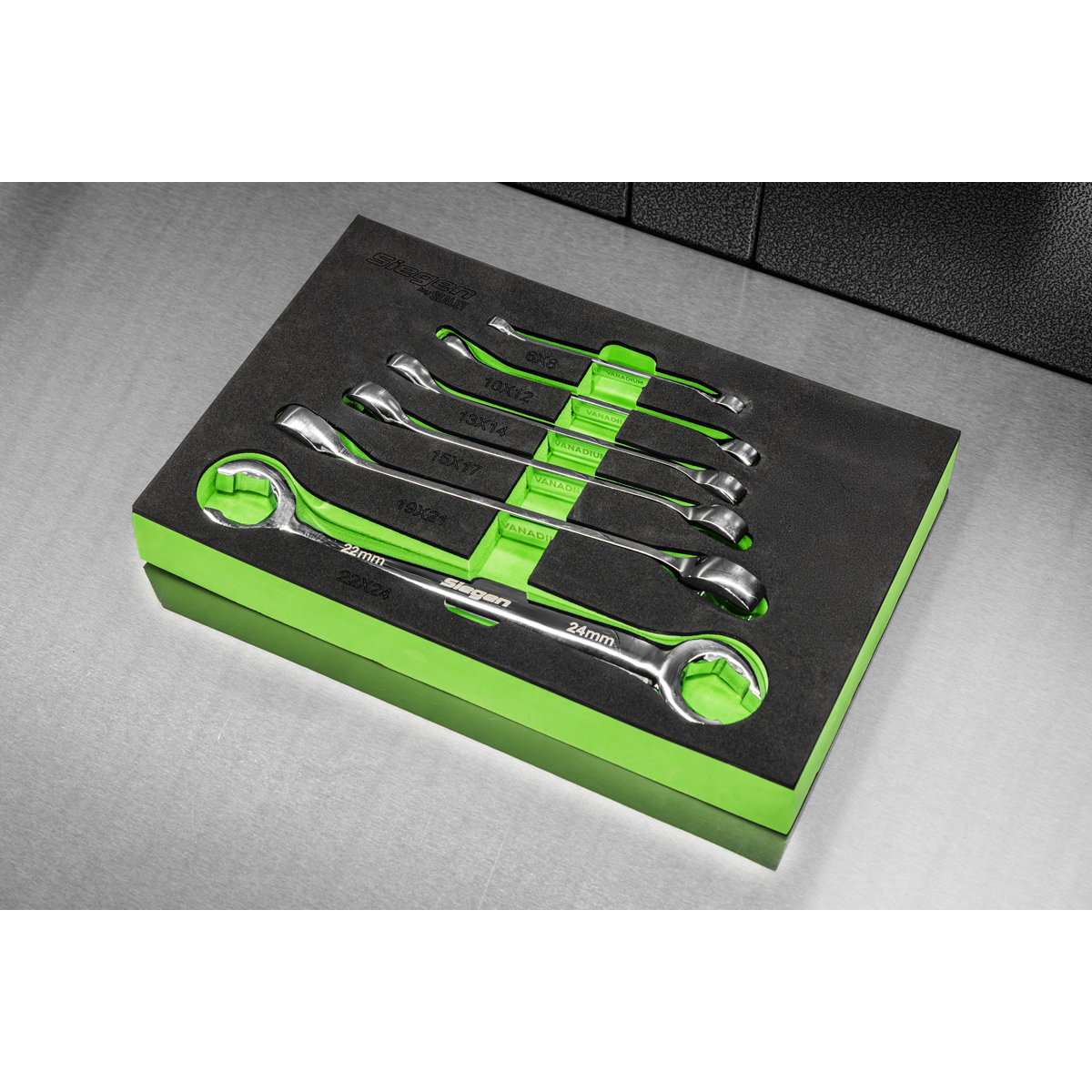 Sealey S0767 Flare Nut Spanner Set in EVA Foam Tray 6pc - additional view 4