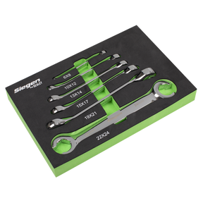 Sealey S0767 Flare Nut Spanner Set in EVA Foam Tray 6pc