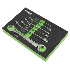 Sealey S0767 Flare Nut Spanner Set in EVA Foam Tray 6pc - additional view 6