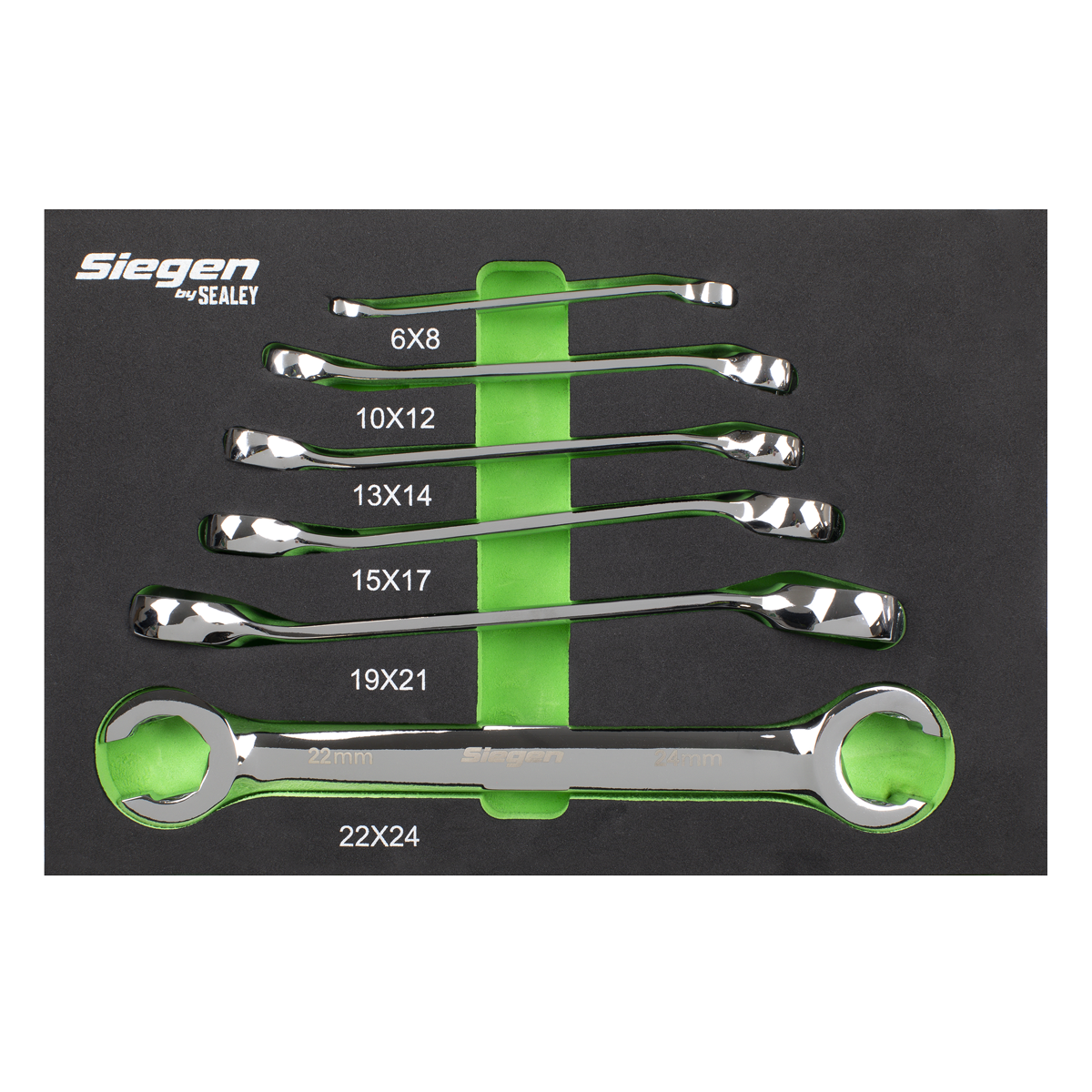 Sealey S0767 Flare Nut Spanner Set in EVA Foam Tray 6pc - additional view 5