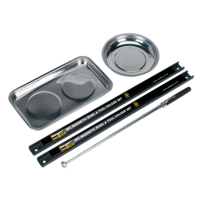 Sealey S0773 Siegen Magnetic Bowl & Tool Holder Set 5pc