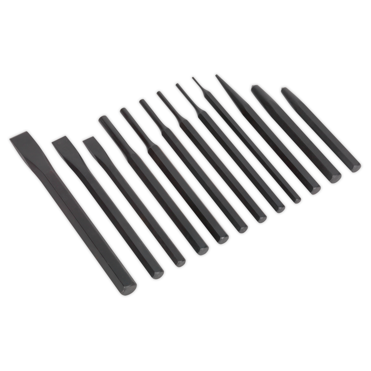 Sealey S0802 Siegen Punch & Chisel Set 12pc