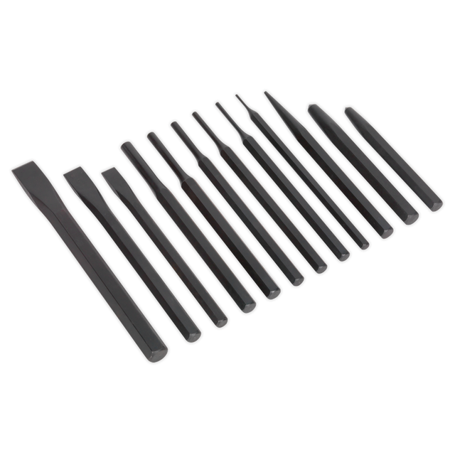 Sealey S0802 Siegen Punch & Chisel Set 12pc