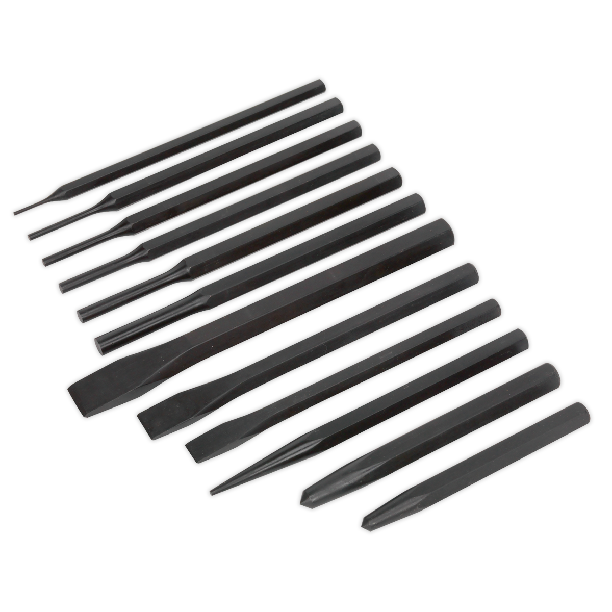 Sealey S0802 Siegen Punch & Chisel Set 12pc - additional view 3