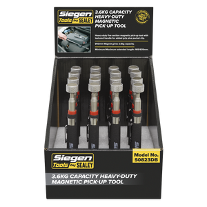 Sealey S0823DB Siegen Heavy-Duty Magnetic Pick-Up Tool 3.6kg Capacity - Display Box of 16 - additional view 3