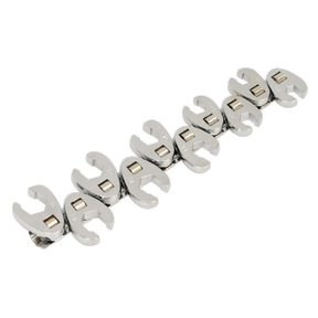 Sealey S0845 Siegen Flare Nut Crow's Foot Wrench Set 3/8"Sq Drive 10pc