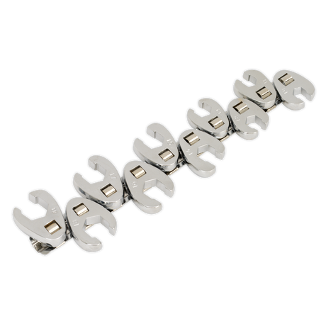 Sealey S0845 Siegen Flare Nut Crow's Foot Wrench Set 3/8"Sq Drive 10pc