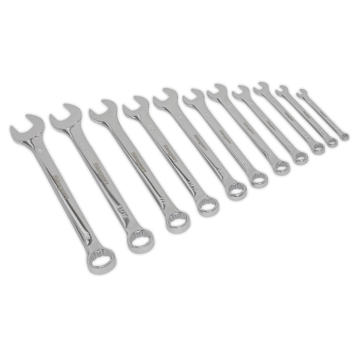 Sealey S0857 Siegen Imperial Combination Spanner Set 11pc