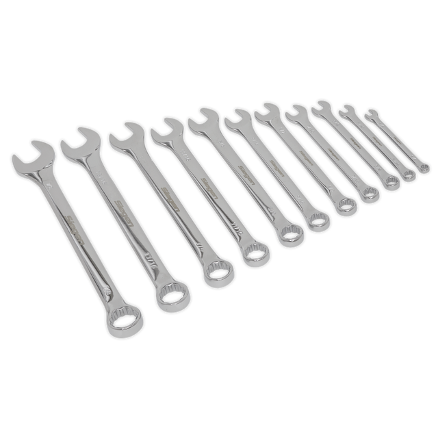 Sealey S0857 Siegen Imperial Combination Spanner Set 11pc