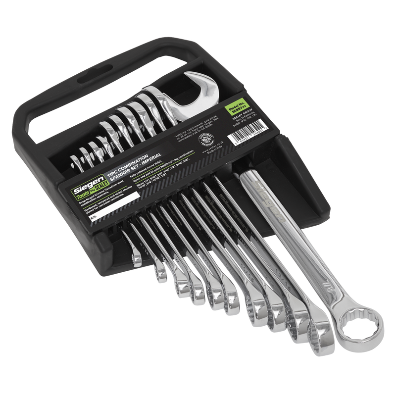 Sealey S0857 Siegen Imperial Combination Spanner Set 11pc - additional view 4