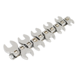 Sealey S0866 Siegen Crow's Foot Open-End Spanner Set 3/8"Sq Drive 10pc