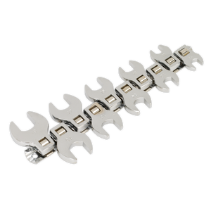 Sealey S0866 Siegen Crow's Foot Open-End Spanner Set 3/8"Sq Drive 10pc