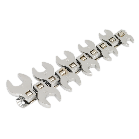 Sealey S0866 Siegen Crow's Foot Open-End Spanner Set 3/8"Sq Drive 10pc