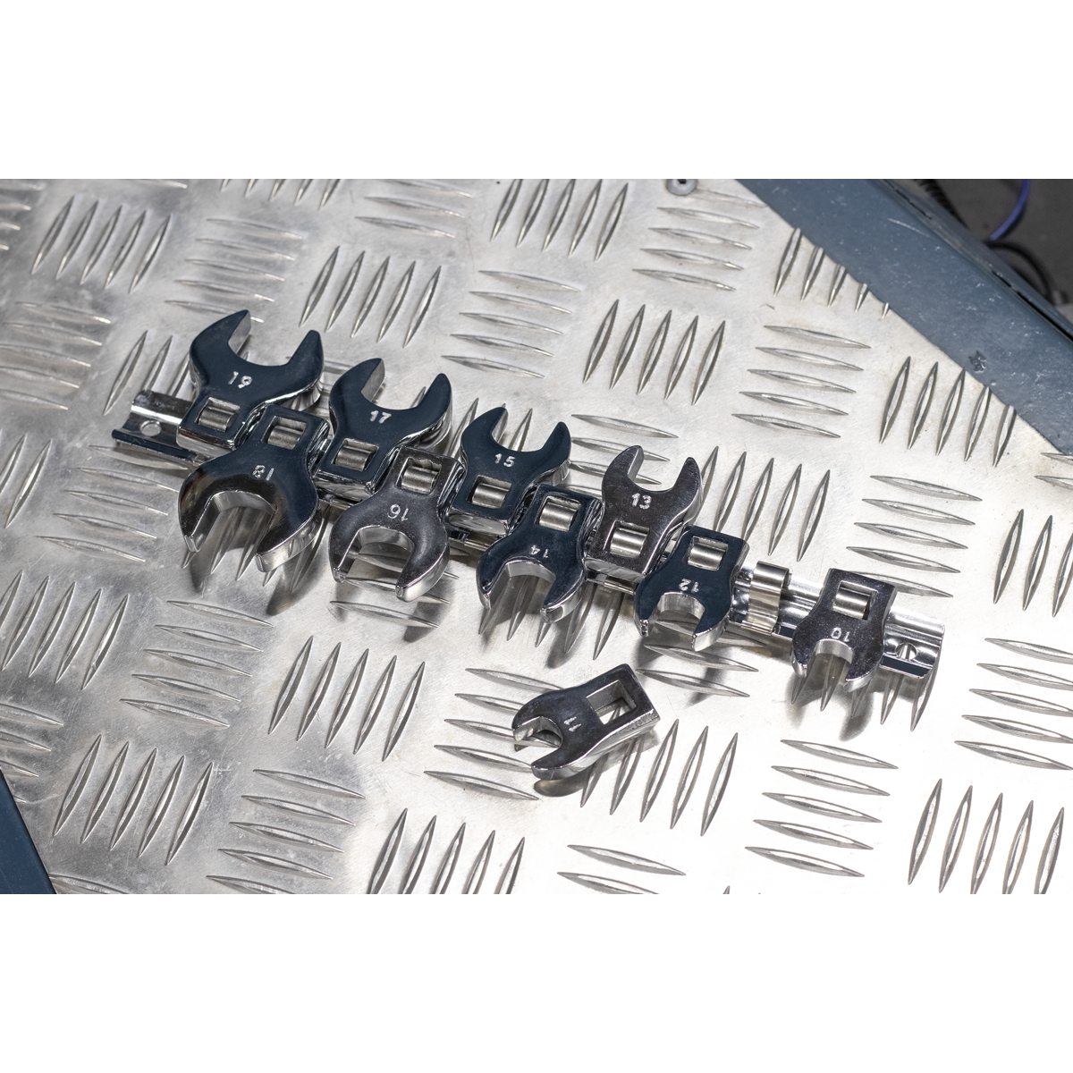 Sealey S0866 Siegen Crow's Foot Open-End Spanner Set 3/8"Sq Drive 10pc - additional view 4