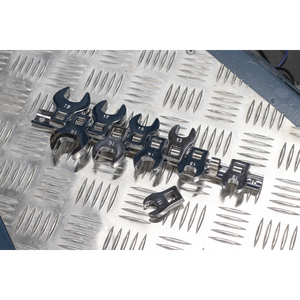 Sealey S0866 Siegen Crow's Foot Open-End Spanner Set 3/8"Sq Drive 10pc - additional view 4