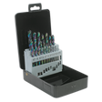 Sealey S0868 Siegen HSS Edge Ground Drill Bit Set 19pc - DIN 338
