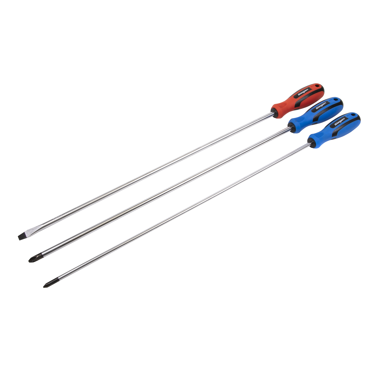 Sealey S0895 Siegen Extra-Long Screwdriver Set 3pc