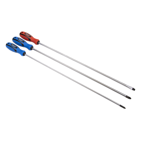 Sealey S0895 Siegen Extra-Long Screwdriver Set 3pc - additional view 2