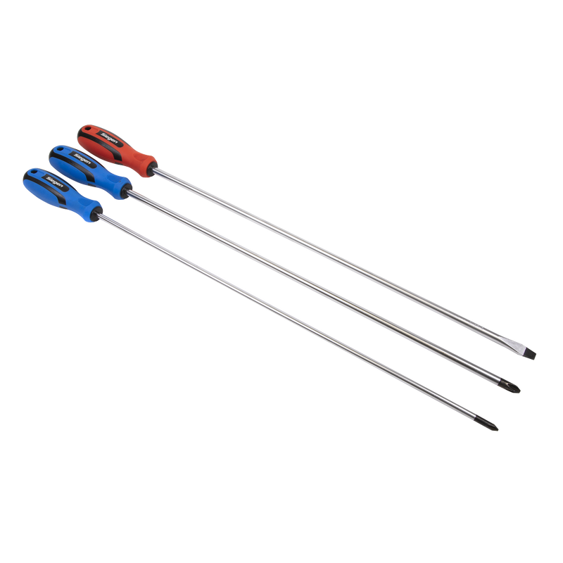 Sealey S0895 Siegen Extra-Long Screwdriver Set 3pc - additional view 2