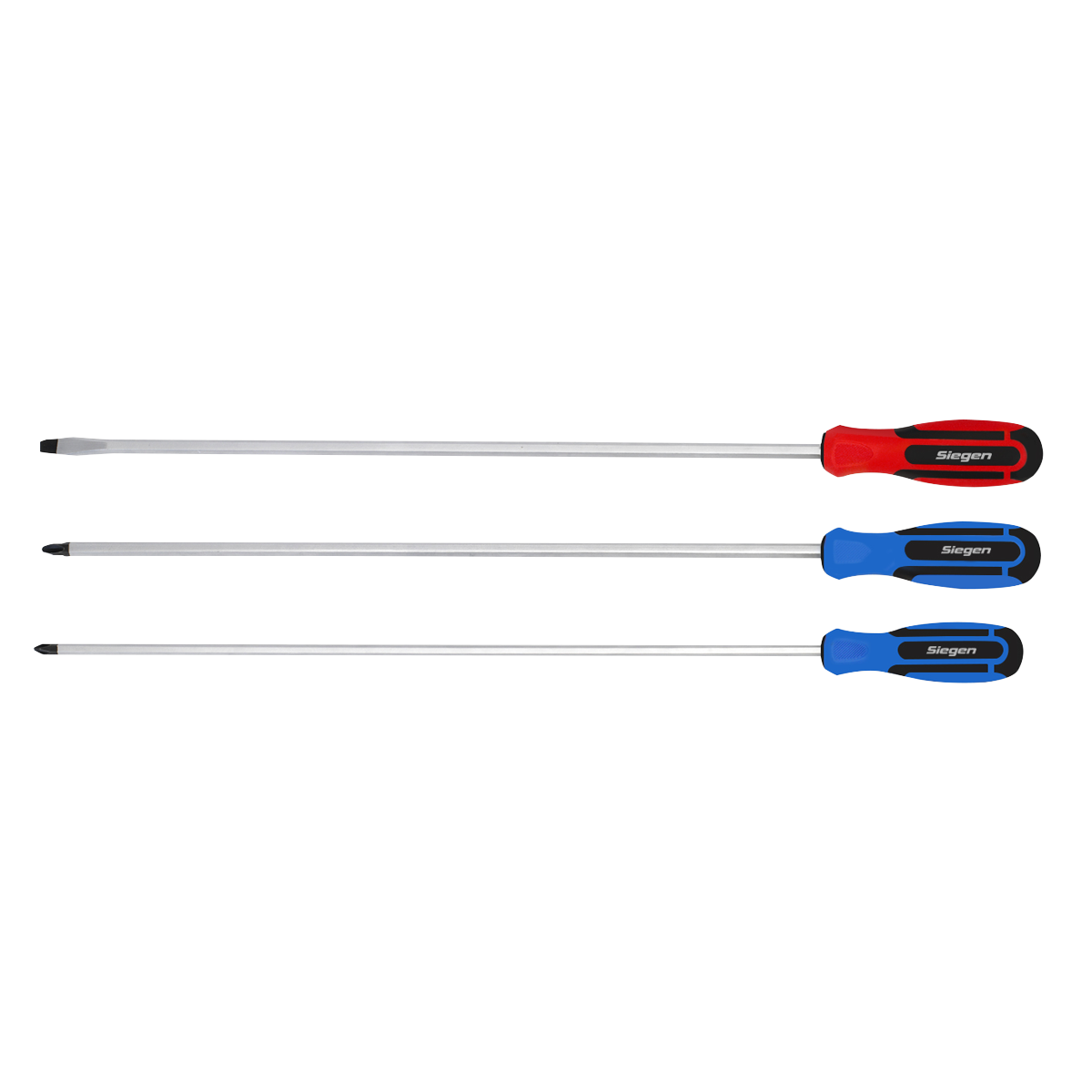 Sealey S0895 Siegen Extra-Long Screwdriver Set 3pc - additional view 7
