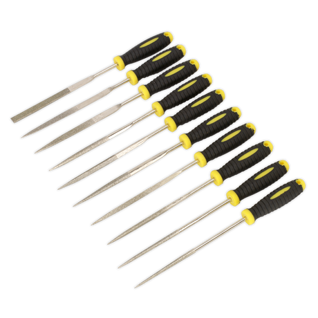 Sealey S0896 Siegen Diamond Needle File Set 100mm 10pc