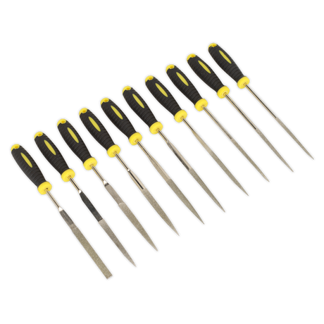 Sealey S0896 Siegen Diamond Needle File Set 100mm 10pc - additional view 2