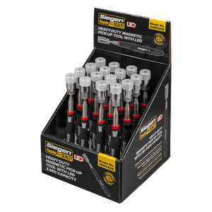 Sealey S0903DB Siegen Heavy-Duty Magnetic Pick-Up Tool with LED 3.6kg Capacity - Display Box of 16 - additional view 2