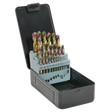 Sealey S0938 Siegen HSS Edge Ground Drill Bit Set 25pc - DIN 338