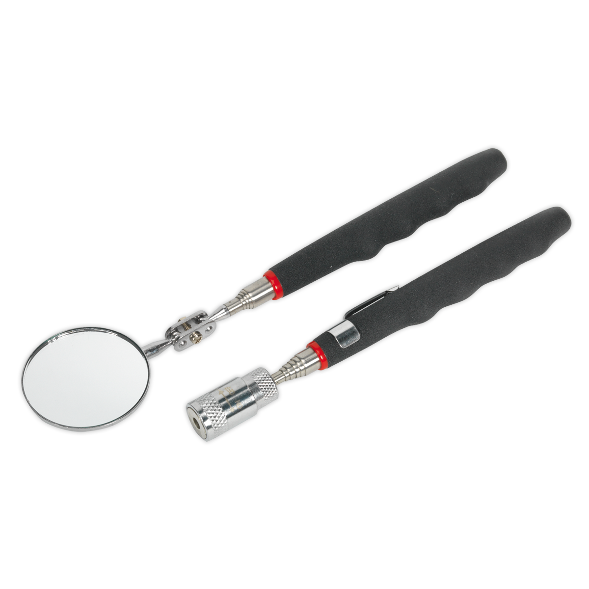 Sealey S0941 Siegen Telescopic Magnetic LED Pick-Up Tool & Inspection Mirror Set 2pc - additional view 3