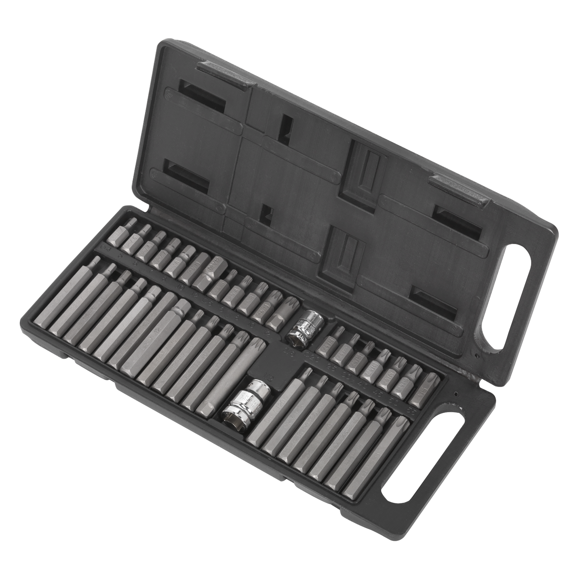 Sealey S0982 Siegen TRX-Star*/Hex/Spline Bit Set 3/8" & 1/2"Sq Drive 40pc - additional view 4