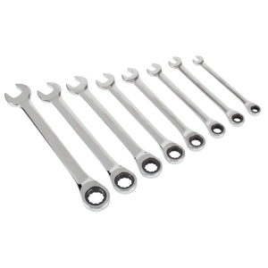 Sealey S0984 Siegen Imperial Combination Ratchet Spanner Set 8pc - additional view 4