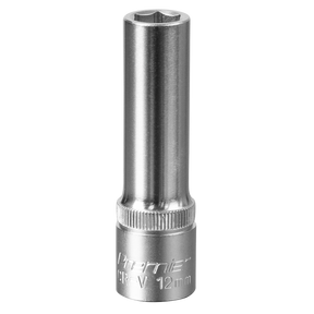 Sealey S1212D Premier Deep Socket 1/2"Sq Drive 12mm