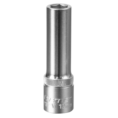 Sealey S1212D Premier Deep Socket 1/2"Sq Drive 12mm